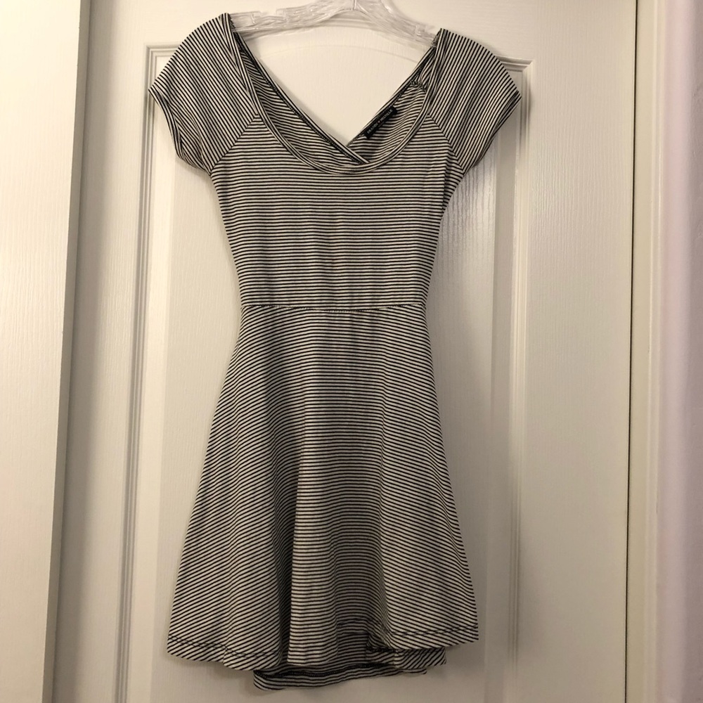 Brandy Melville Black and White Striped Dress